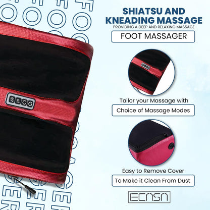 Electric Foot & Leg Massager with Heat | Shiatsu Therapy