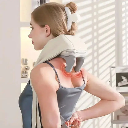 Wireless Neck & Back Massager with Heat